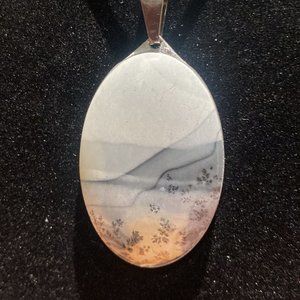 Maligano jasper Oval Crystal Pendant (XL)